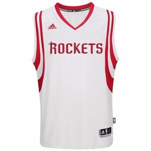 NEW! MENS ADIDAS HOUSTON ROCKETS NBA SWINGMAN JERSEY LARGE WHITE RED AUTHENTIC